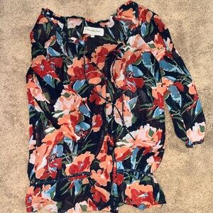 Abercrombie & Fitch Multicolor Floral Blouse